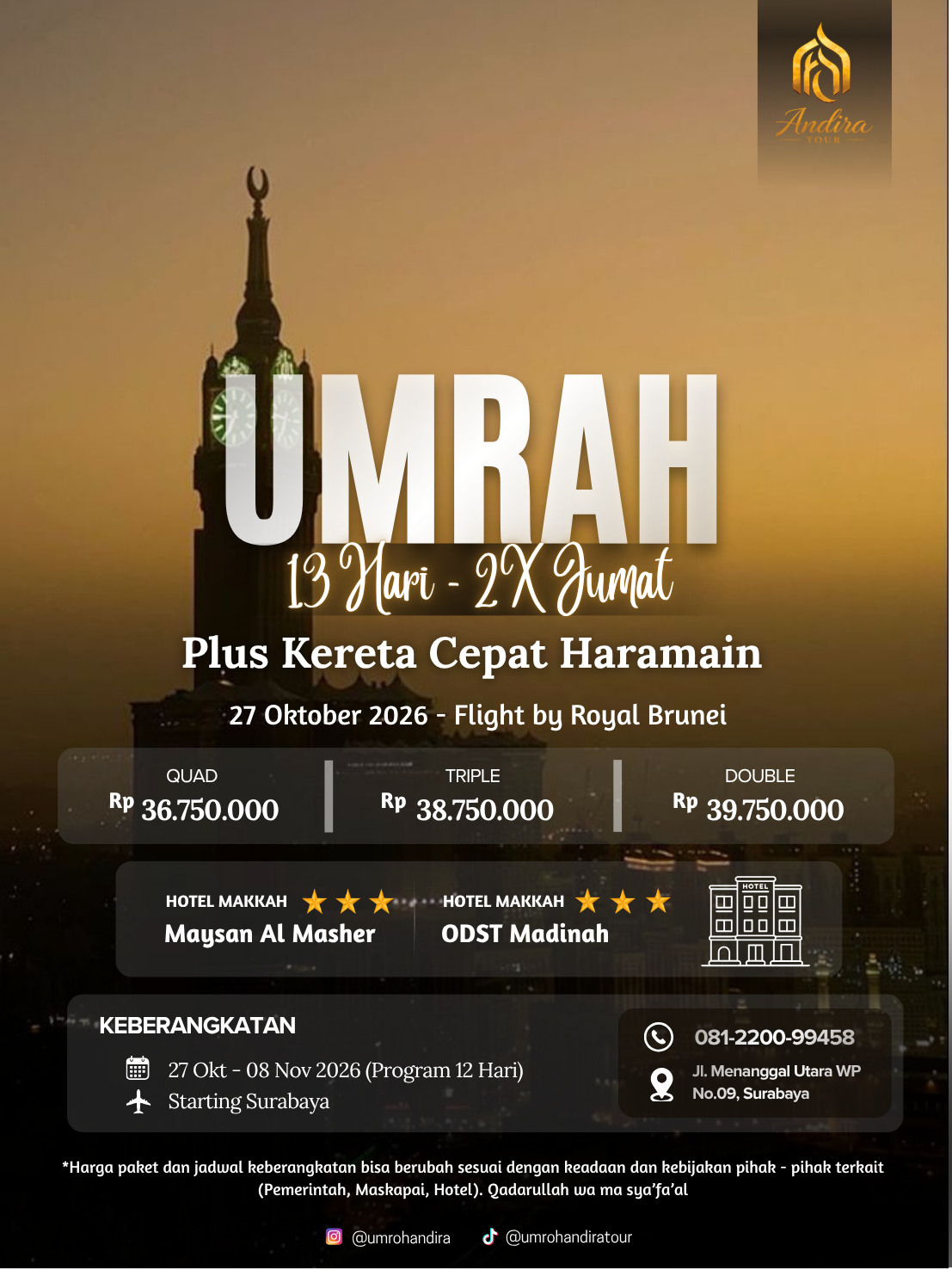 Brosur UMROH 13 HARI BINTANG 3